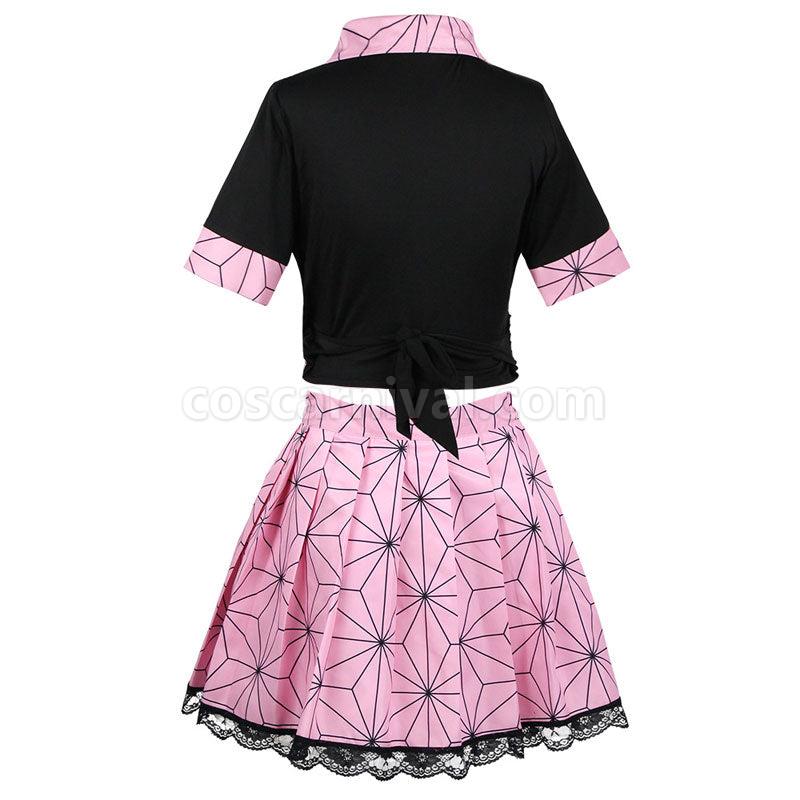 Demon Slayer Kimetsu no Yaiba Nezuko Kamado Cosplay Costumes coscarnival01117516