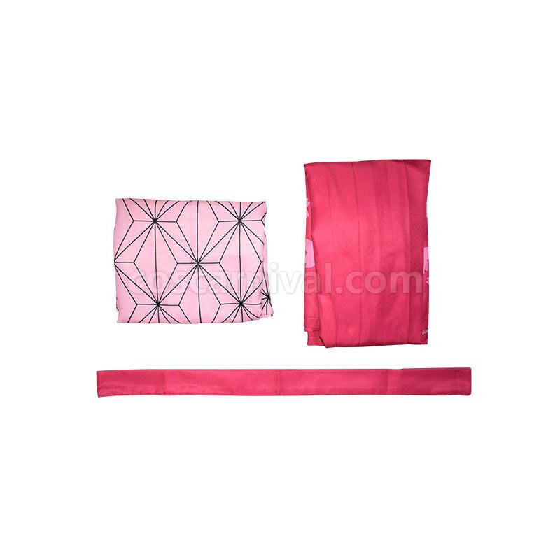 Demon Slayer Kimetsu no Yaiba Nezuko Kamado Kimono Halloween Cosplay Costumes coscarnival01119567