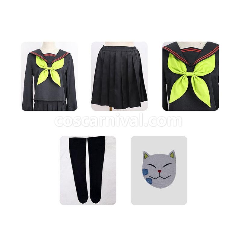 Demon Slayer Kimetsu no Yaiba Nezuko Kamado Makomo School Uniform Cosplay Costumes coscarnival011115736