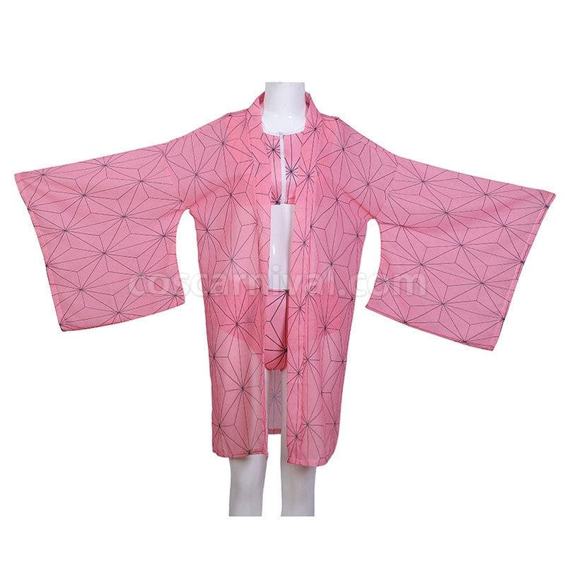 Demon Slayer Kimetsu no Yaiba Nezuko Kamado Swimsuit Cosplay Costumes coscarnival011110490