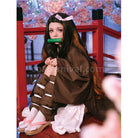 Demon Slayer Kimetsu no Yaiba Nezuko Kamado kimono Cosplay Costume With Props coscarnival011112895