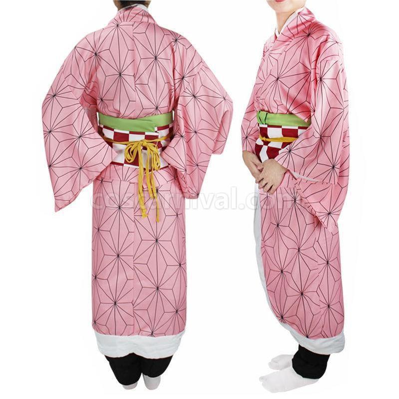 Demon Slayer Kimetsu no Yaiba Nezuko Kamado kimono Cosplay Costume coscarnival011119336