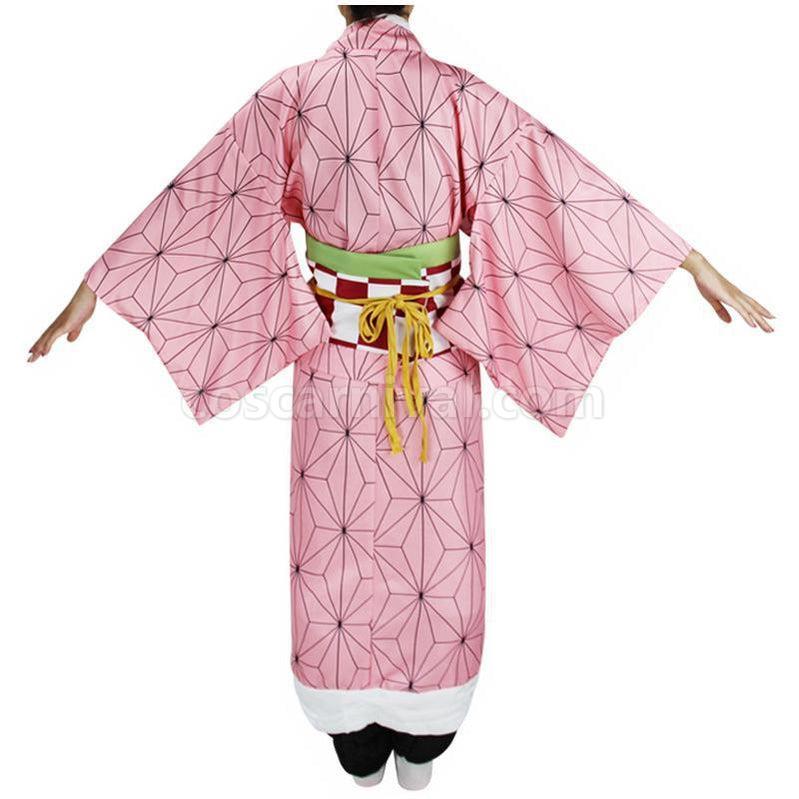 Demon Slayer Kimetsu no Yaiba Nezuko Kamado kimono Cosplay Costume coscarnival011119346