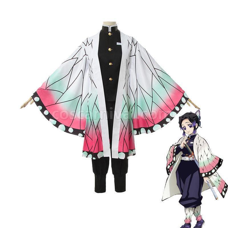 Demon Slayer Kimetsu no Yaiba Shinobu Kocho kimono Cosplay Costume coscarnival011119362