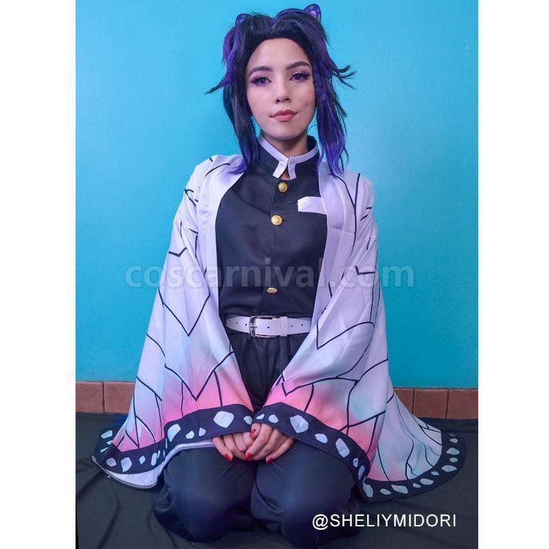 Demon Slayer Kimetsu no Yaiba Shinobu Kocho kimono Cosplay Costume coscarnival011119387