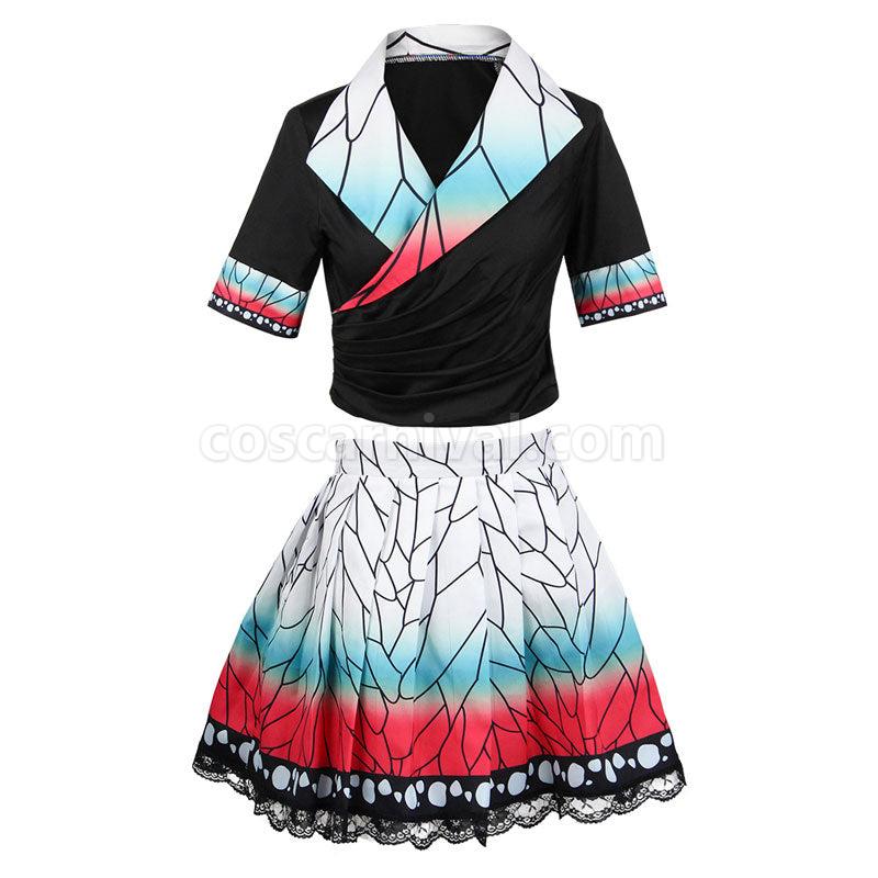Demon Slayer Kimetsu no Yaiba Shinobu Kochou Cosplay Costumes coscarnival01117524