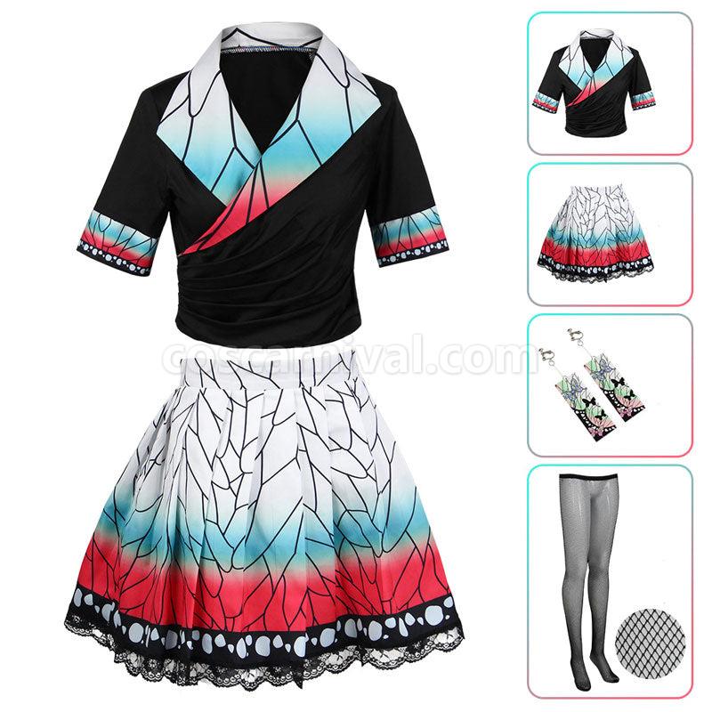 Demon Slayer Kimetsu no Yaiba Shinobu Kochou Cosplay Costumes coscarnival01117545