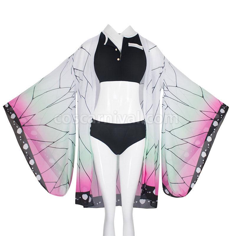 Demon Slayer Kimetsu no Yaiba Shinobu Kochou Swimsuit Cosplay Costumes coscarnival01117898
