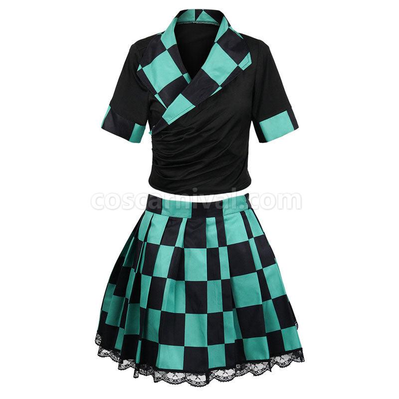 Demon Slayer Kimetsu no Yaiba Tanjiro Kamado Cosplay Costumes coscarnival01117504