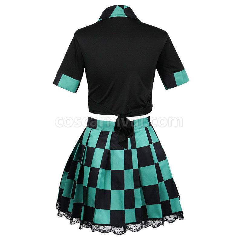 Demon Slayer Kimetsu no Yaiba Tanjiro Kamado Cosplay Costumes coscarnival01117511