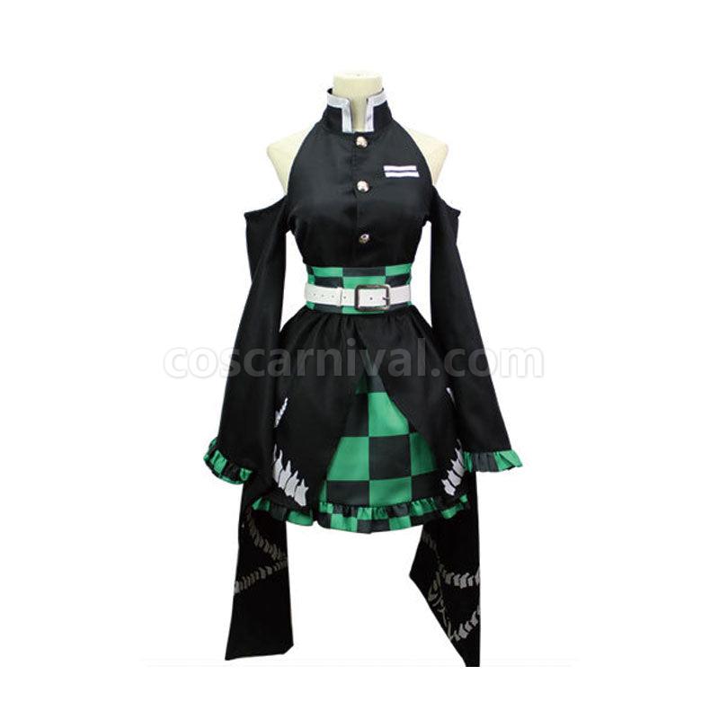 Demon Slayer Kimetsu no Yaiba Tanjiro Kamado Dress Cosplay Costumes coscarnival01115359