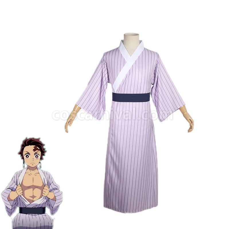 Demon Slayer Kimetsu no Yaiba Tanjirou Kamado Pajamas Cosplay Costumes coscarnival011112709