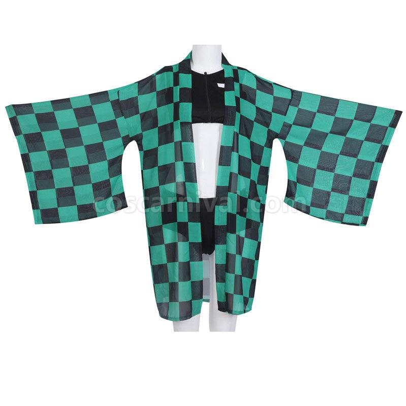 Demon Slayer Kimetsu no Yaiba Tanjirou Kamado Swimsuit Cosplay Costumes coscarnival011110511