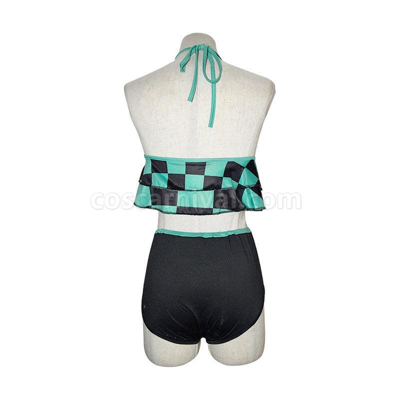 Demon Slayer Kimetsu no Yaiba Tanjirou Kamado Swimsuit Cosplay Costumes coscarnival011110559