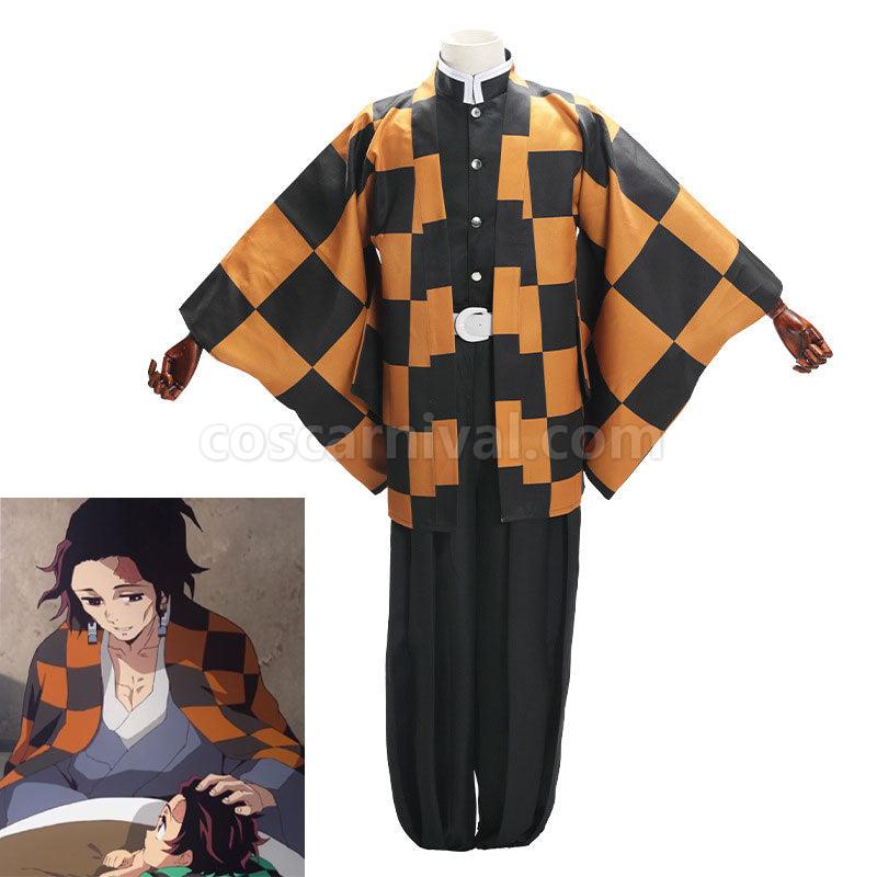 Demon Slayer Kimetsu no Yaiba Tanjuro Kamado Cosplay Costumes coscarnival01118333