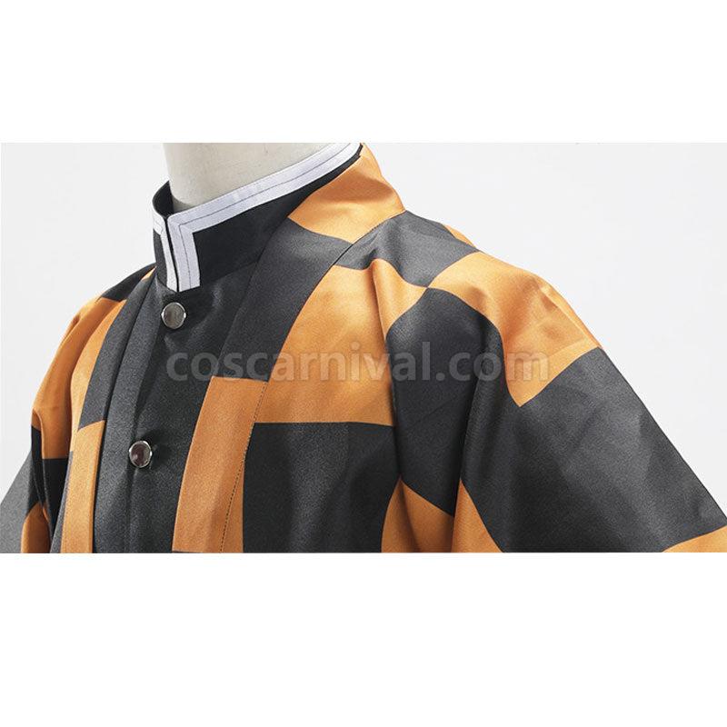Demon Slayer Kimetsu no Yaiba Tanjuro Kamado Cosplay Costumes coscarnival01118376
