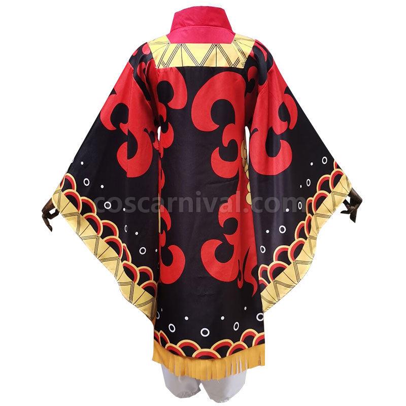 Demon Slayer Kimetsu no Yaiba Tanjuro Kamado Dance of the Fire God Hinokami Kagura Cosplay Costume coscarnival01118560
