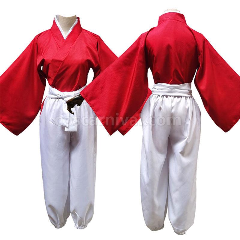 Demon Slayer Kimetsu no Yaiba Tanjuro Kamado Dance of the Fire God Hinokami Kagura Cosplay Costume coscarnival01118565