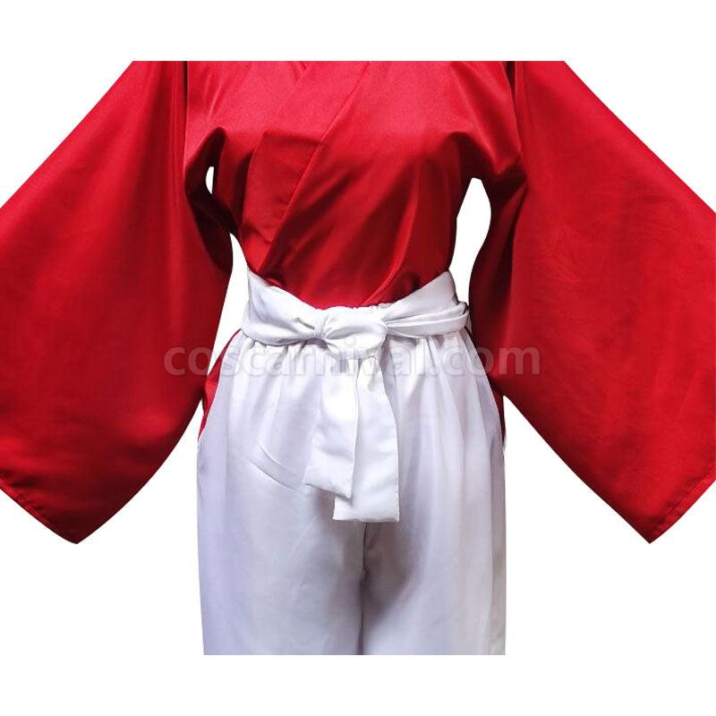 Demon Slayer Kimetsu no Yaiba Tanjuro Kamado Dance of the Fire God Hinokami Kagura Cosplay Costume coscarnival01118573