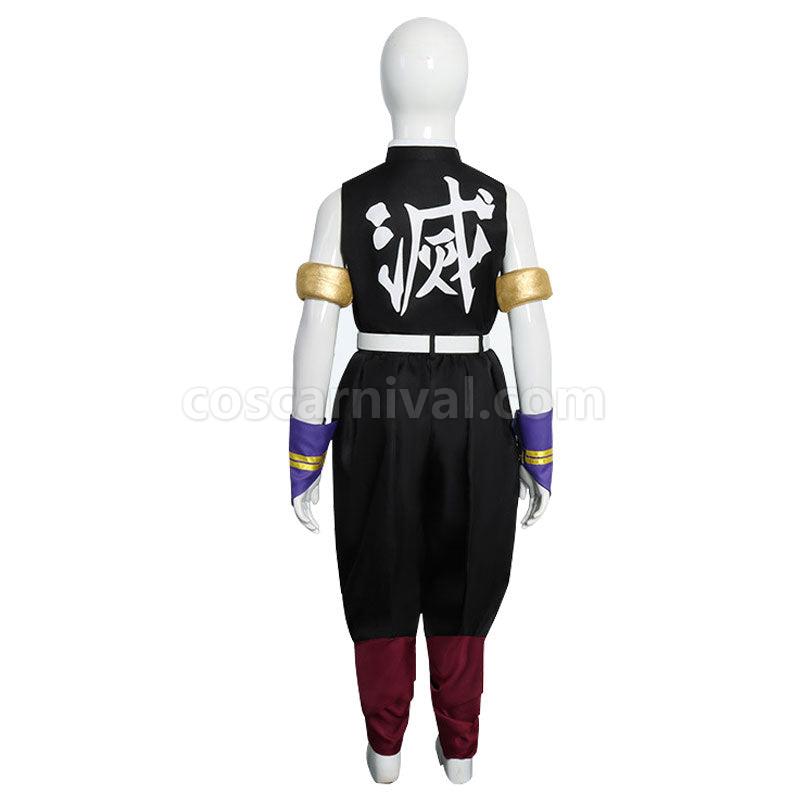 Demon Slayer Kimetsu no Yaiba Tengen Uzui Kids Fullset Cosplay Costumes coscarnival01118921