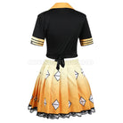 Demon Slayer Kimetsu no Yaiba Zenitsu Agatsuma Cosplay Costumes coscarnival01117521