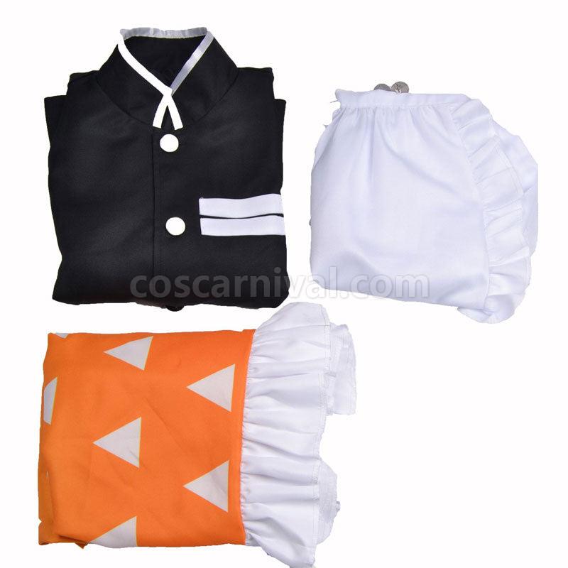 Demon Slayer Kimetsu no Yaiba Zenitsu Agatsuma Lolita Maid Cosplay Costumes coscarnival01117554