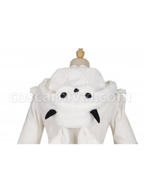 Devil Rabbit Series OP Autumn Winter Halloween Gothic Lolita Long Sleeve Dress With Detachable Plush Rabbit Ears Hat coscarnival