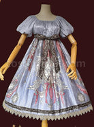 Distant-Bells-Series-OP-High-Waist-Classic-Lolita-Short-Sleeve-Dress-coscarnival-3000