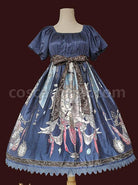 Distant-Bells-Series-OP-High-Waist-Classic-Lolita-Short-Sleeve-Dress-coscarnival-3009