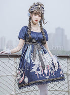 Distant-Bells-Series-OP-High-Waist-Classic-Lolita-Short-Sleeve-Dress-coscarnival-3019