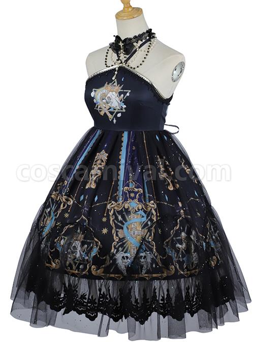 Divine Salvation Series Retro Gothic Lolita Sling Dress coscarnival