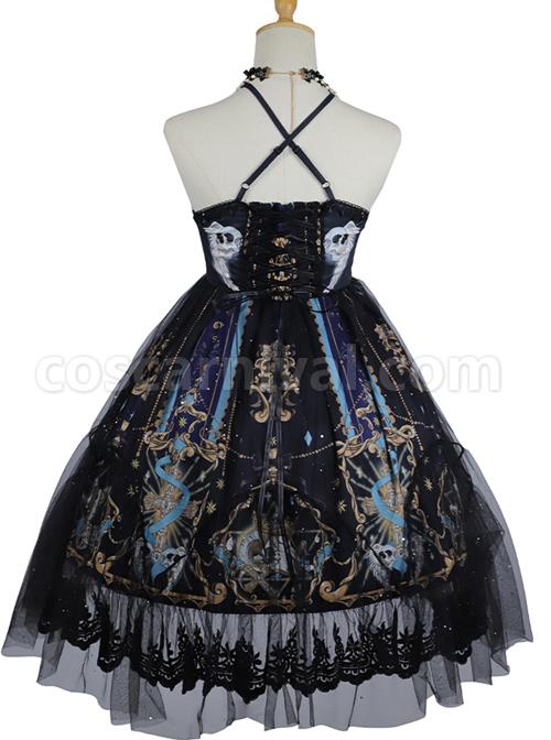 Divine Salvation Series Retro Gothic Lolita Sling Dress coscarnival