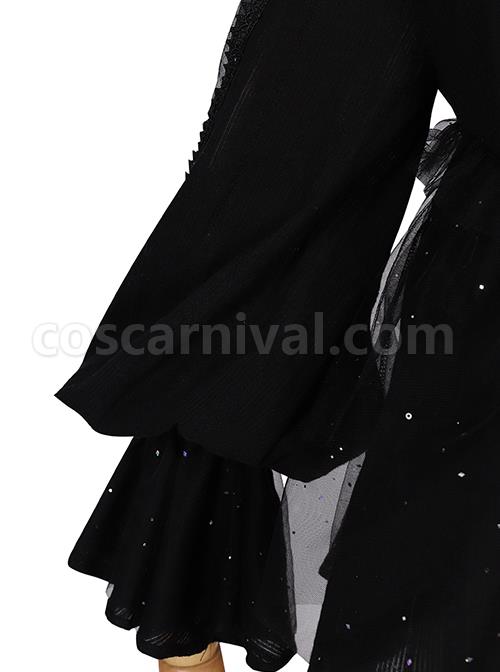 Divine Salvation Series Retro High Collar Gothic Lolita Black Long Sleeve Shirt coscarnival