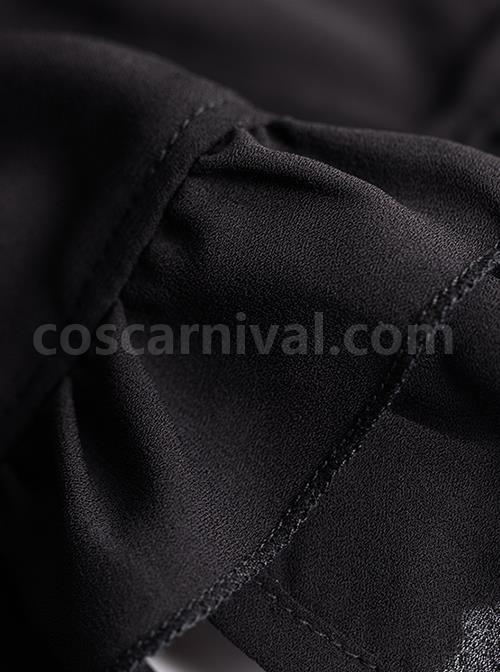 Do Not Fall Kingdom Series Gorgeous Stand Collar Heavy Industry Gold Embroidery Flared Sleeve Ruffle Classic Lolita Long Sleeve Shirt coscarnival