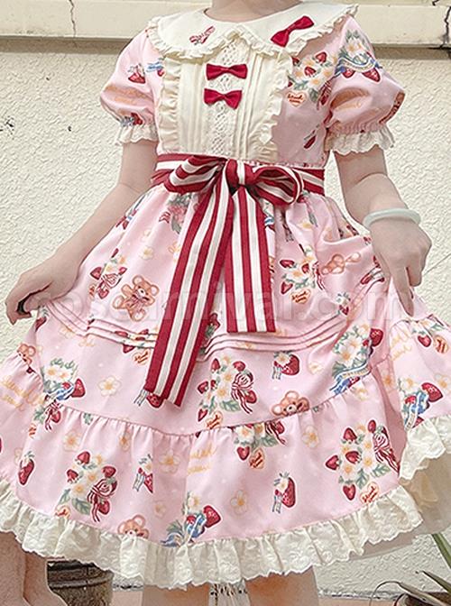 Doll-Collar-Lace-Bear-Strawberry-Print-Puff-Sleeve-Bow-Red-And-White-Striped-Belt-Sweet-Lolita-Short-Sleeve-Dress-coscarnival-1512.jpg
