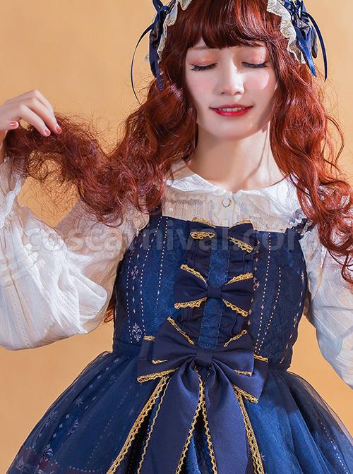 Doll Collar Ruffle Long Sleeve Sweet Lolita Shirt coscarnival