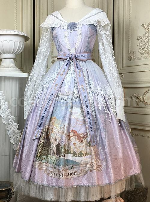 Echo-Voice-Series-SP-Waist-Bow-Tie-Back-Placket-Lace-Long-Sleeves-Cuff-Drawstring-V-Neck-Classic-Lolita-Dress-coscarnival-2963