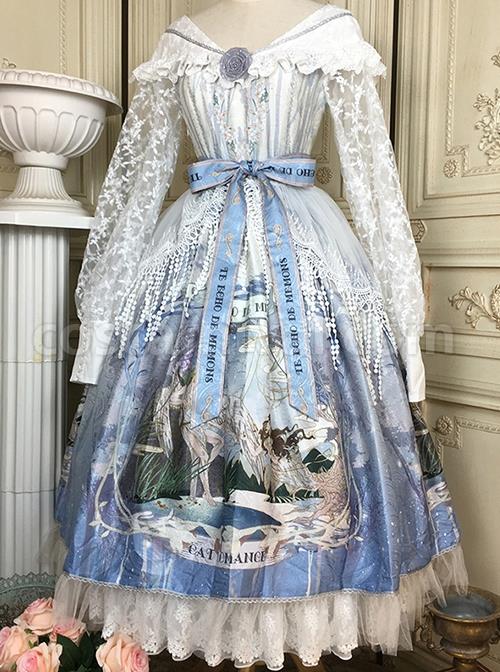 Echo-Voice-Series-SP-Waist-Bow-Tie-Back-Placket-Lace-Long-Sleeves-Cuff-Drawstring-V-Neck-Classic-Lolita-Dress-coscarnival-2971