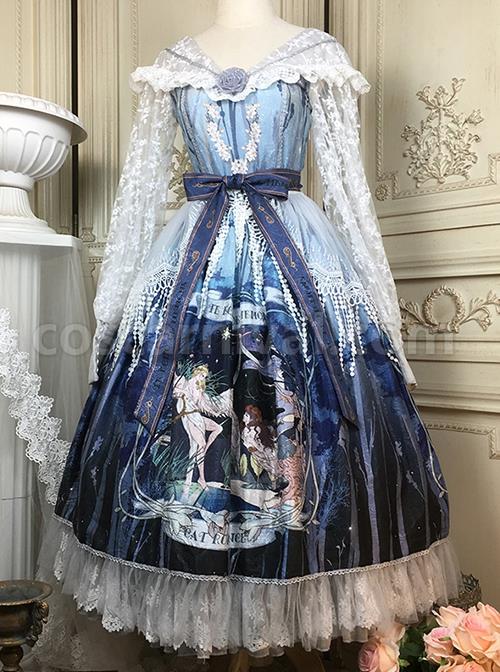 Echo-Voice-Series-SP-Waist-Bow-Tie-Back-Placket-Lace-Long-Sleeves-Cuff-Drawstring-V-Neck-Classic-Lolita-Dress-coscarnival-2980