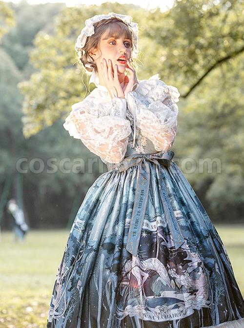 Echo-Voice-Series-SP-Waist-Bow-Tie-Back-Placket-Lace-Long-Sleeves-Cuff-Drawstring-V-Neck-Classic-Lolita-Dress-coscarnival-3014