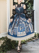 Egyptian-Style-Retro-Exquisite-Jewelry-Geometry-Print-Mesh-Ruffled-Pearl-Trim-Classic-Lolita-Slip-Dress-coscarnival-2940