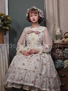 Elegant-And-Delicate-Pink-Floral-Print-Design-Jacquard-Lace-Trim-Bow-Knot-Tie-Classic-Lolita-Slip-Dress-coscarnival-2931