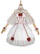 Elegant-And-Delicate-Red-Jacquard-Lace-Pure-White-Slim-Court-Style-JSK-Detachable-Flared-Sleeves-Classic-Lolita-Dress-Set-coscarnival-2916