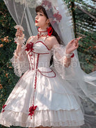Elegant-And-Delicate-Red-Jacquard-Lace-Pure-White-Slim-Court-Style-JSK-Detachable-Flared-Sleeves-Classic-Lolita-Dress-Set-coscarnival-2964