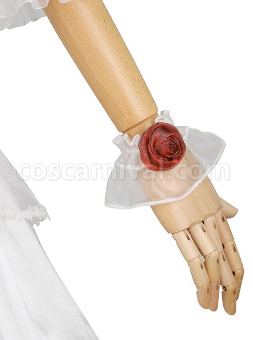 Elegant-And-Delicate-Red-Jacquard-Lace-Pure-White-Slim-Court-Style-JSK-Detachable-Flared-Sleeves-Classic-Lolita-Dress-Set-coscarnival-3011