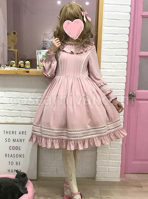 Elegant-Cute-Lace-Pure-Color-Ruffles-Classic-Lolita-Long-Sleeve-Dress-coscarnival-311