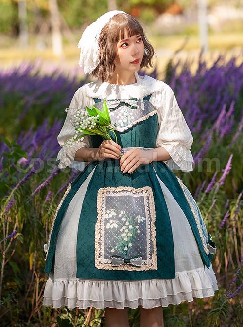 Elegant-Embroidered-Lace-Rose-Jacquard-Fabric-Ruffle-Hem-Classic-Lolita-Sleeveless-Dress-coscarnival-2965