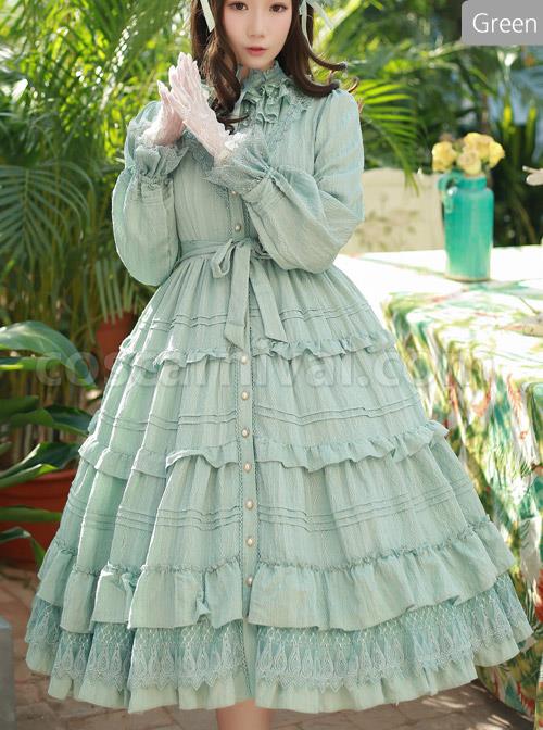 Elegant-Little-High-Collar-Jacquard-Ruffle-Long-Sleeve-Classic-Lolita-Long-Style-Dress-coscarnival-3950