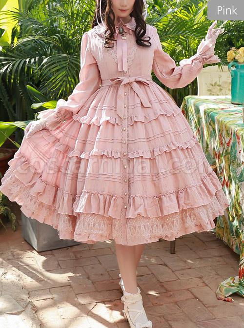 Elegant-Little-High-Collar-Jacquard-Ruffle-Long-Sleeve-Classic-Lolita-Long-Style-Dress-coscarnival-3961