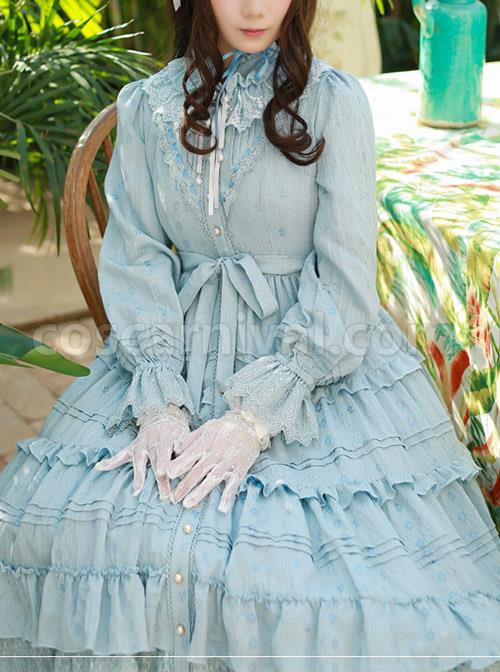 Elegant-Little-High-Collar-Jacquard-Ruffle-Long-Sleeve-Classic-Lolita-Long-Style-Dress-coscarnival-3990